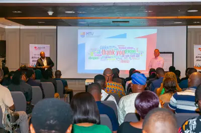 Students receiving guidance from university delegates at the AFSA fair